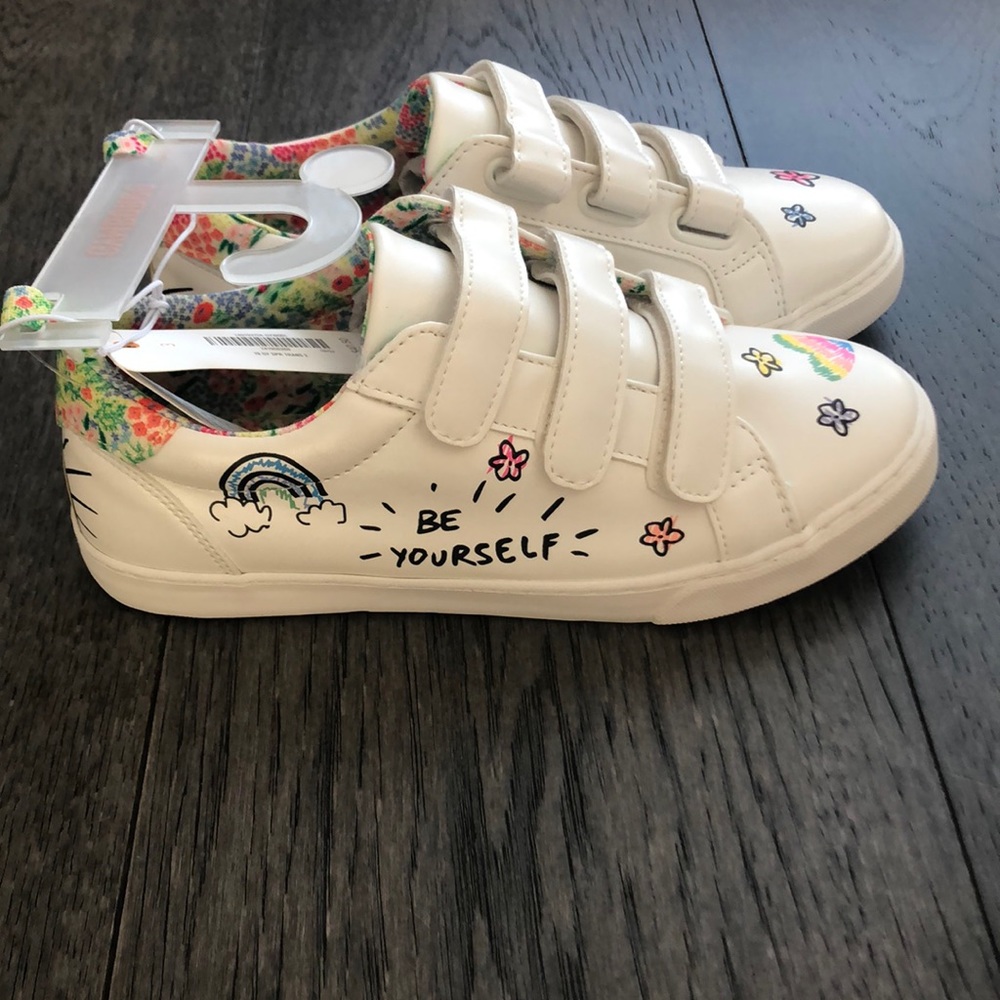 💖HP 10/03💖 Gymboree white girl’s sneakers - Picture 4 of 8